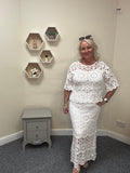 Sandra Crochet Skirt & Top Matching Set