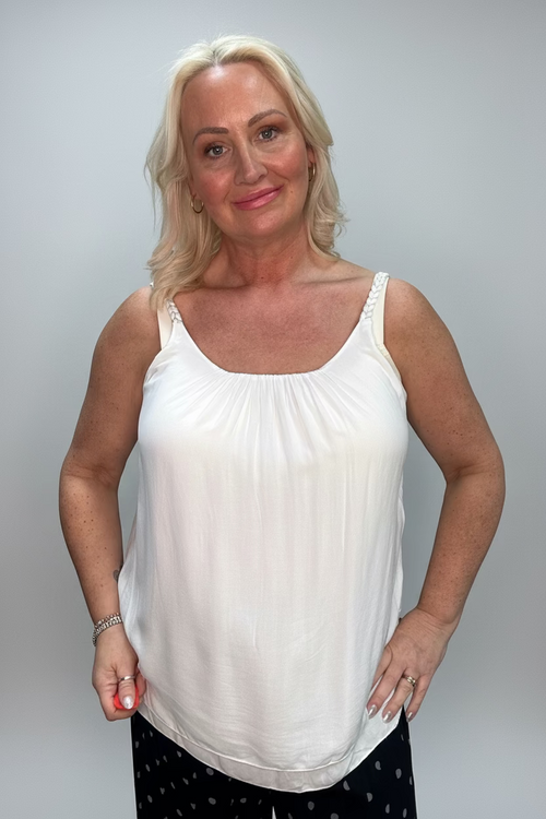 ABBY Plaited Strap Camisole Top