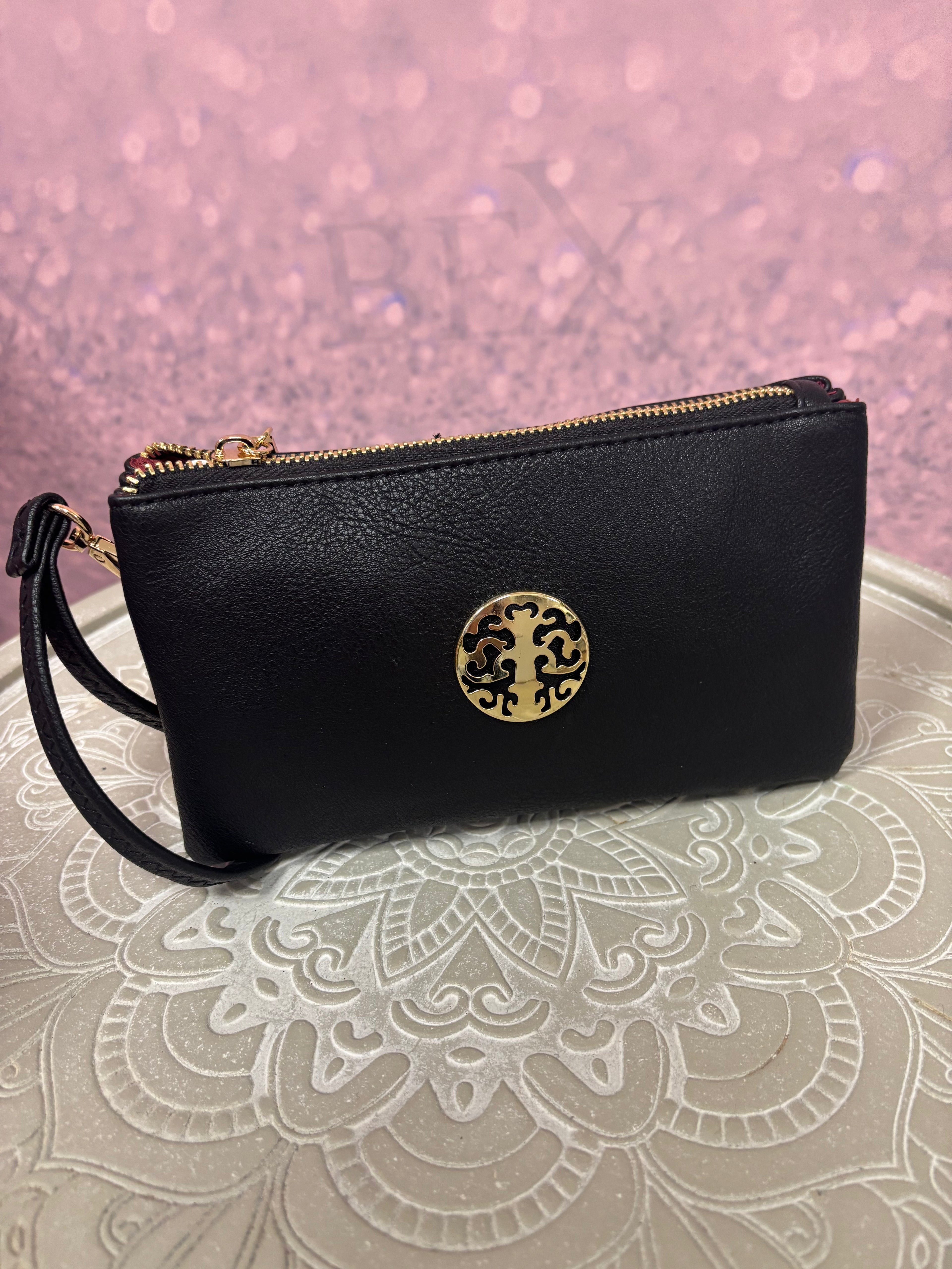 Beige Wristlet & Crossbody Bag