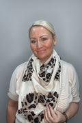 Leopard Print Lightweight Scarf