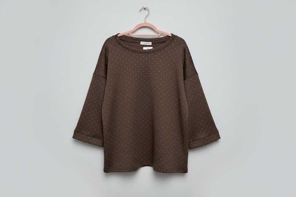 Chocolate Co-ord Set with Sparkle Detail