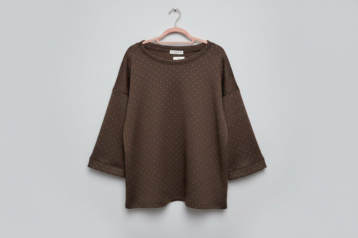 Chocolate Co-ord Set with Sparkle Detail