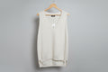 Cream Soft Knit V-Neck Tank Top
