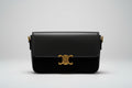 Black Faux Suede & Leather Crossbody Bag