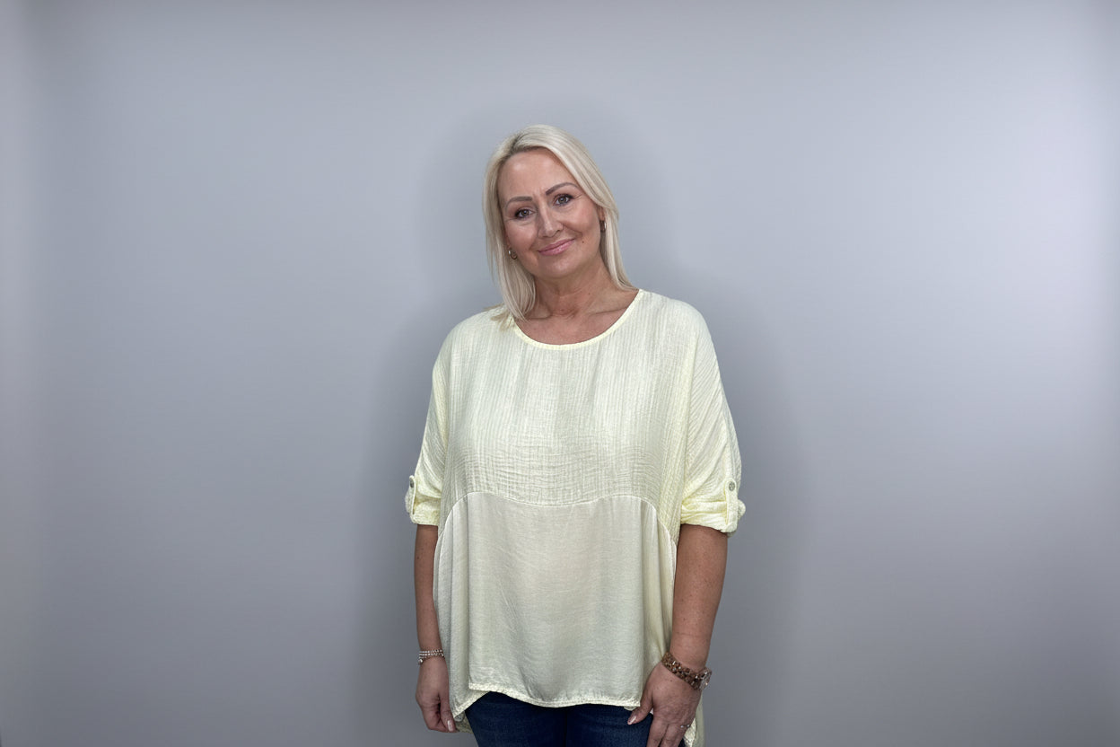 Lemon Loose Fit Floaty Top