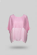 Tia Pink Loose Fit Floaty Top