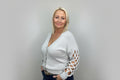 Light Grey Plait Detail Cardigan