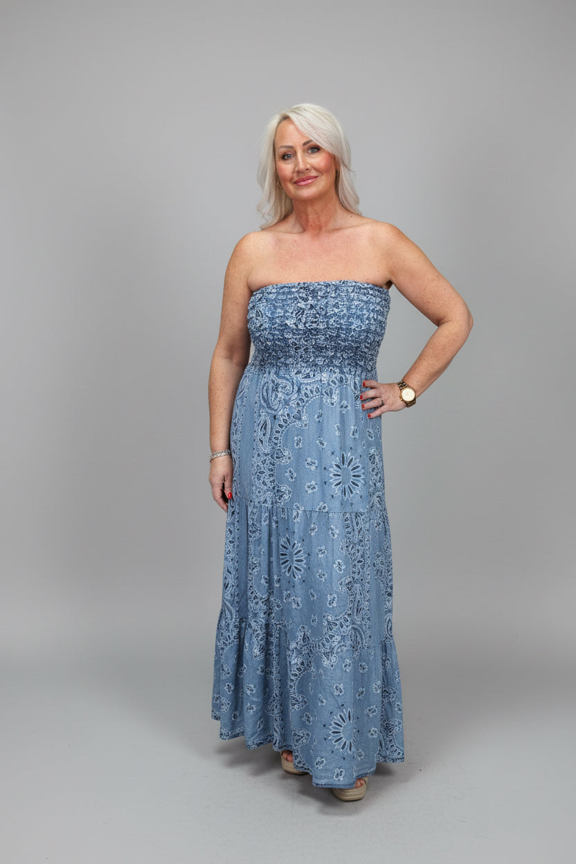 Aspen Maxi Bardot Dress