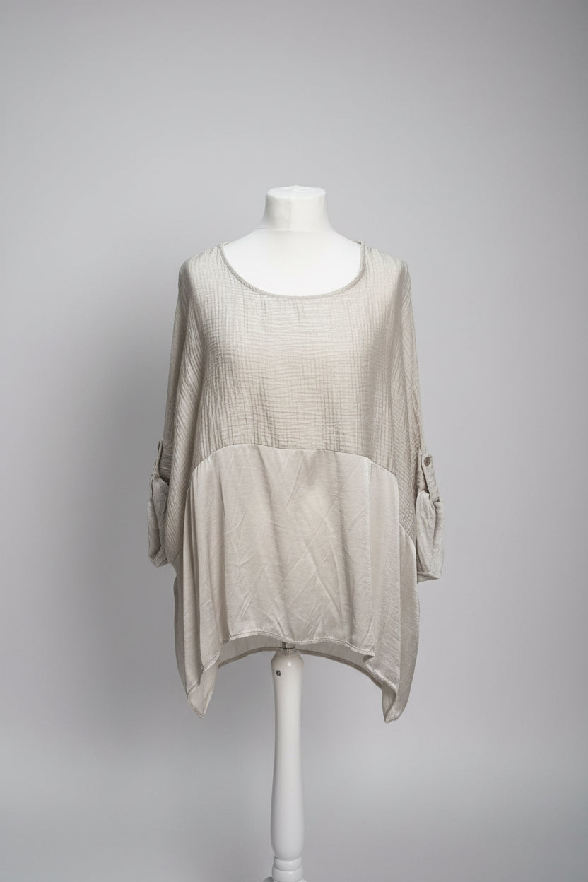 Tia Pink Loose Fit Floaty Top