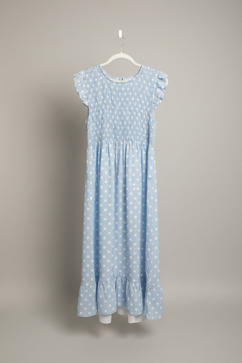 Gaynor Polka Dot Midi Dress –