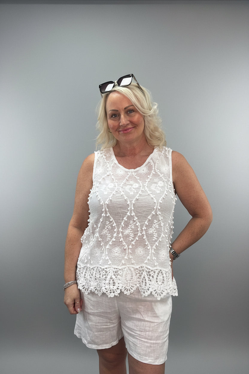 Lexi Detailed Vest Top