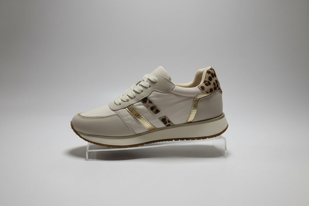 Olivia Gold Metallic Trainer