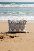 SALSA Boho Shell Tassel Clutch