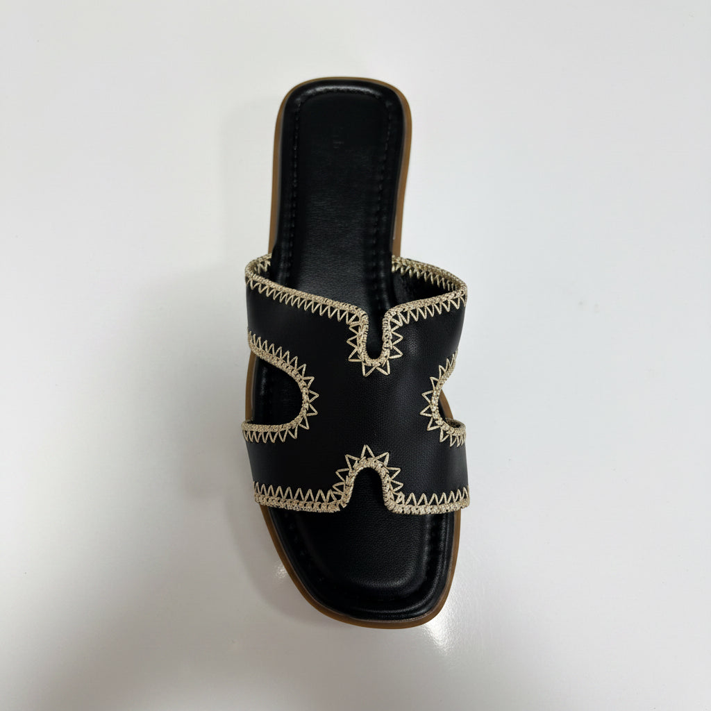 Nyomi Cut Out Design Slide Sandal