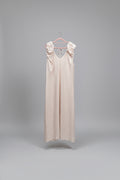 VIVIENNE Ruffle Shoulder Tie Back Maxi Dress