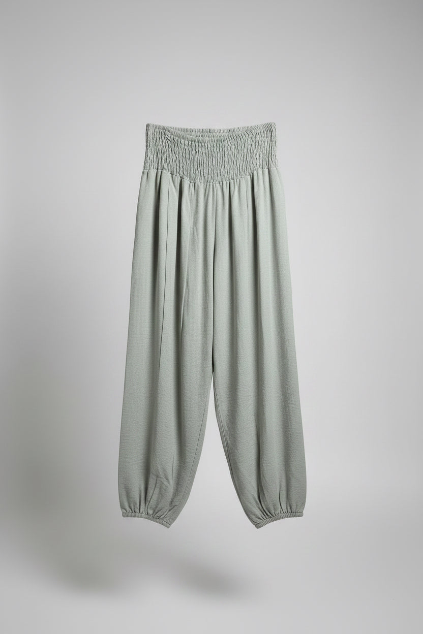 MELLISA High Waist Elasticated Harem Trousers