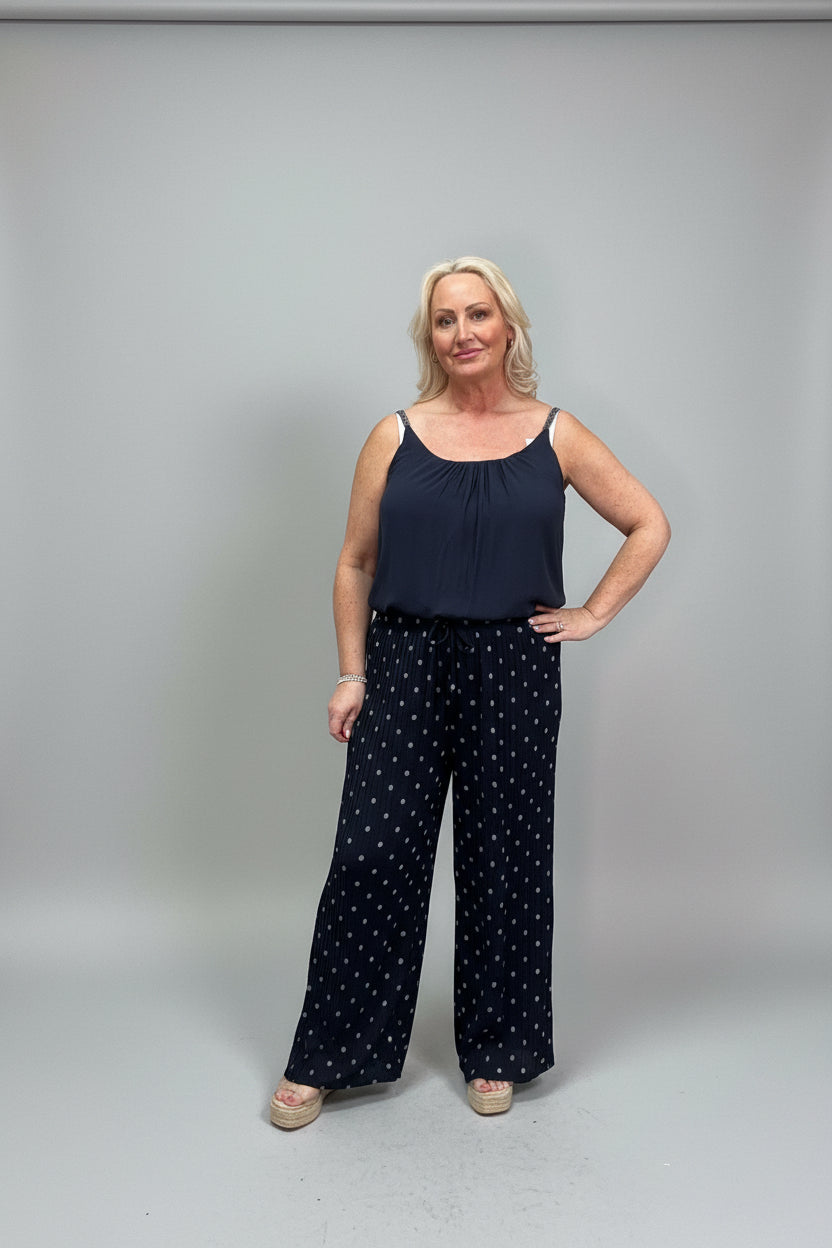 IVY Polka Dot Pleated Trouser