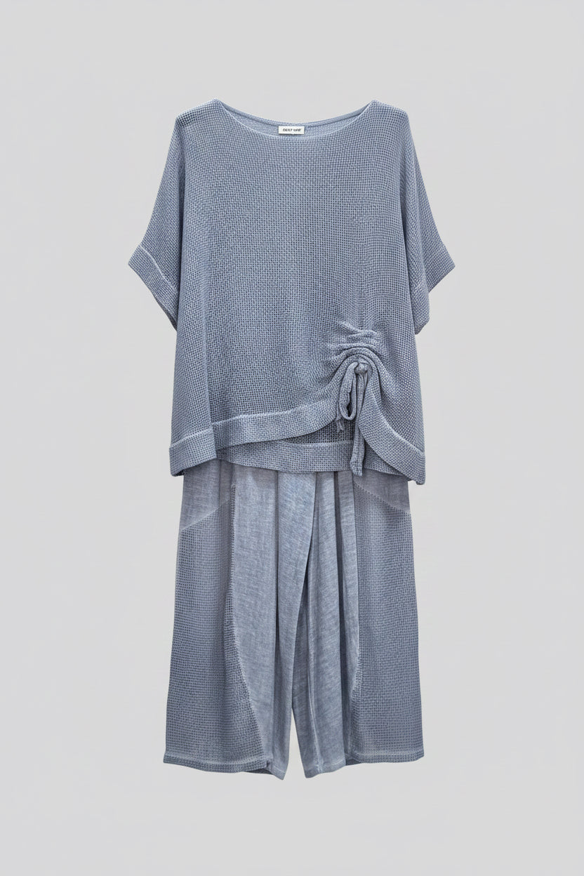 TIFFANY Cotton Harem TROUSERS with Mesh Detailing