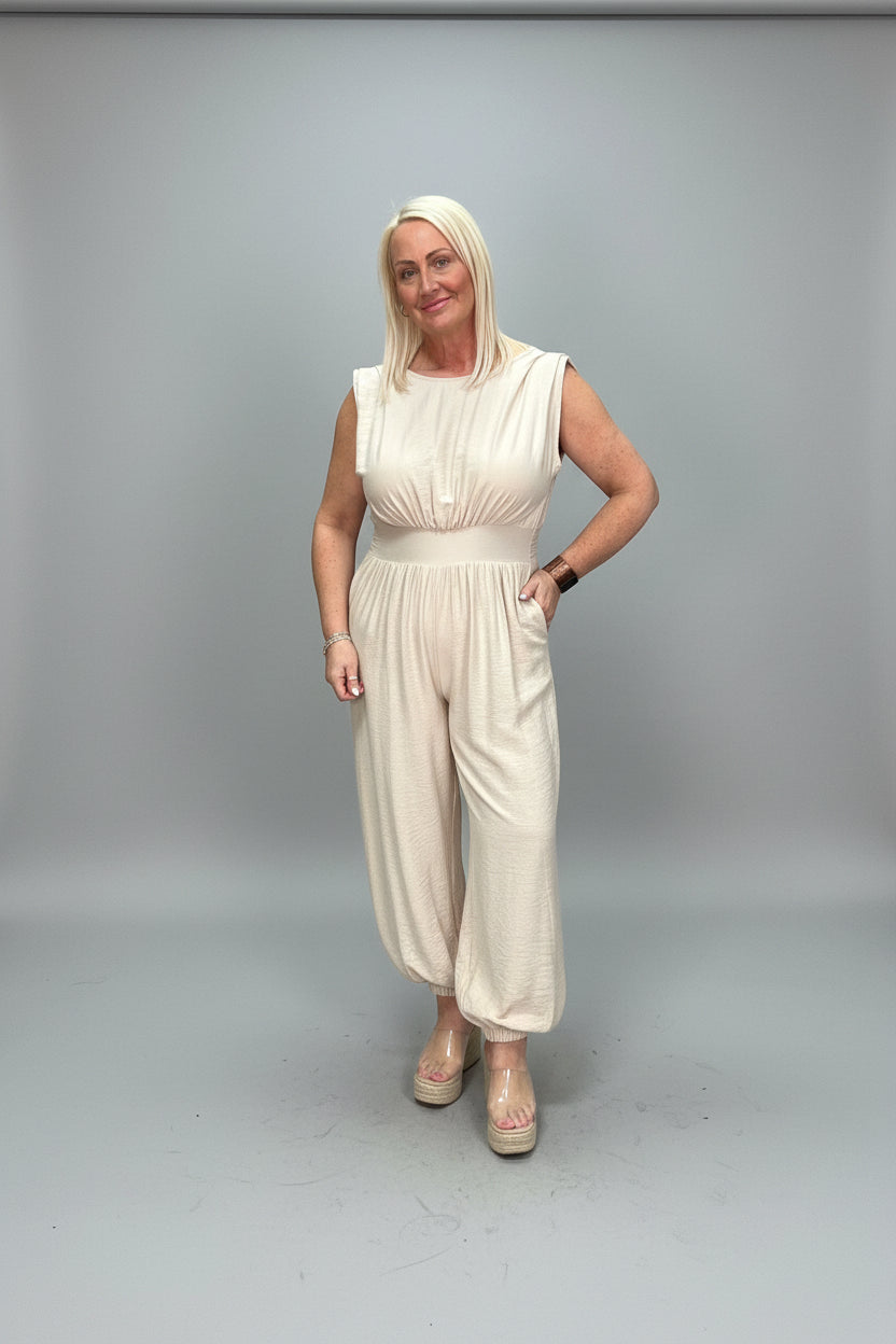 SUZIE Sleeveless Harem Jumpsuit