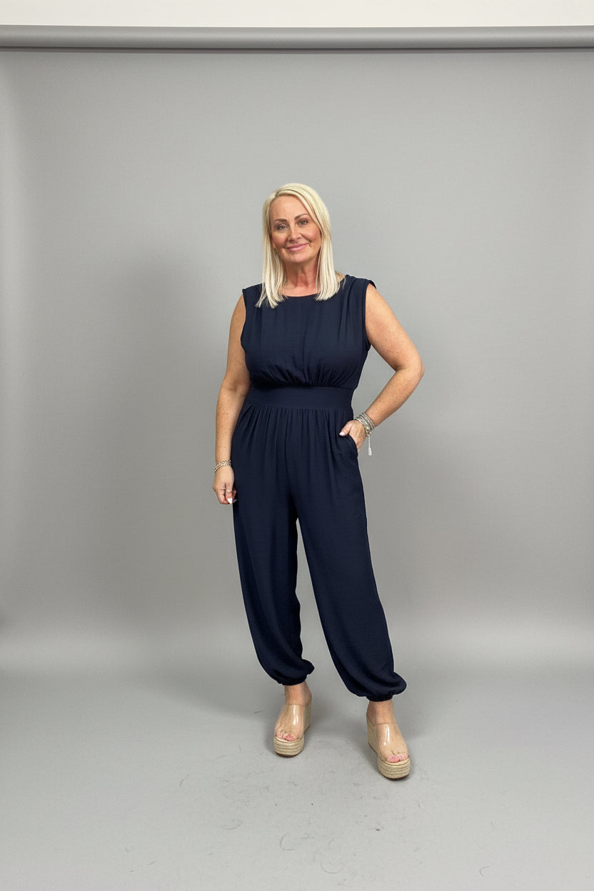 SUZIE Sleeveless Harem Jumpsuit