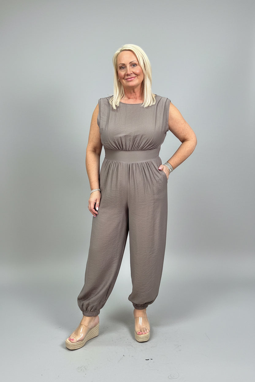 SUZIE Sleeveless Harem Jumpsuit