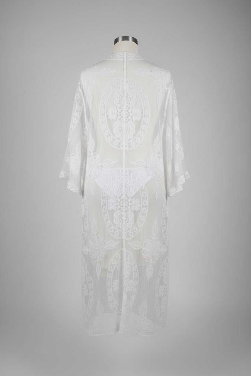 LUCIA Lace Kaftan Beach Cover-Up