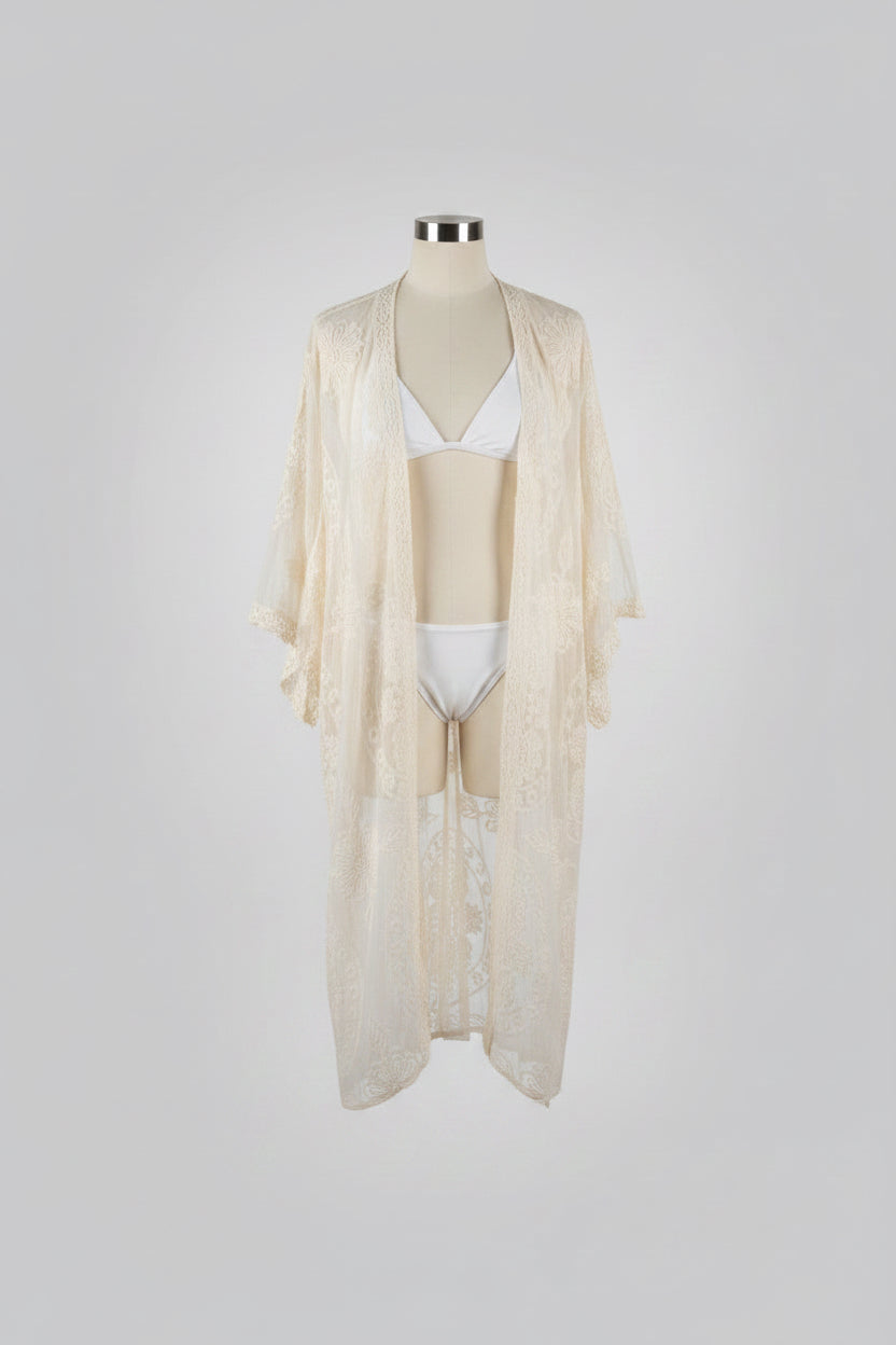 LUCIA Lace Kaftan Beach Cover-Up
