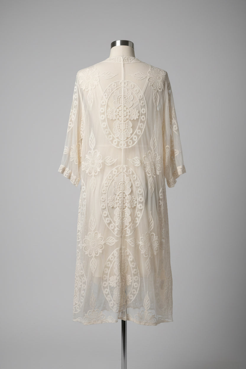 LUCIA Lace Kaftan Beach Cover-Up