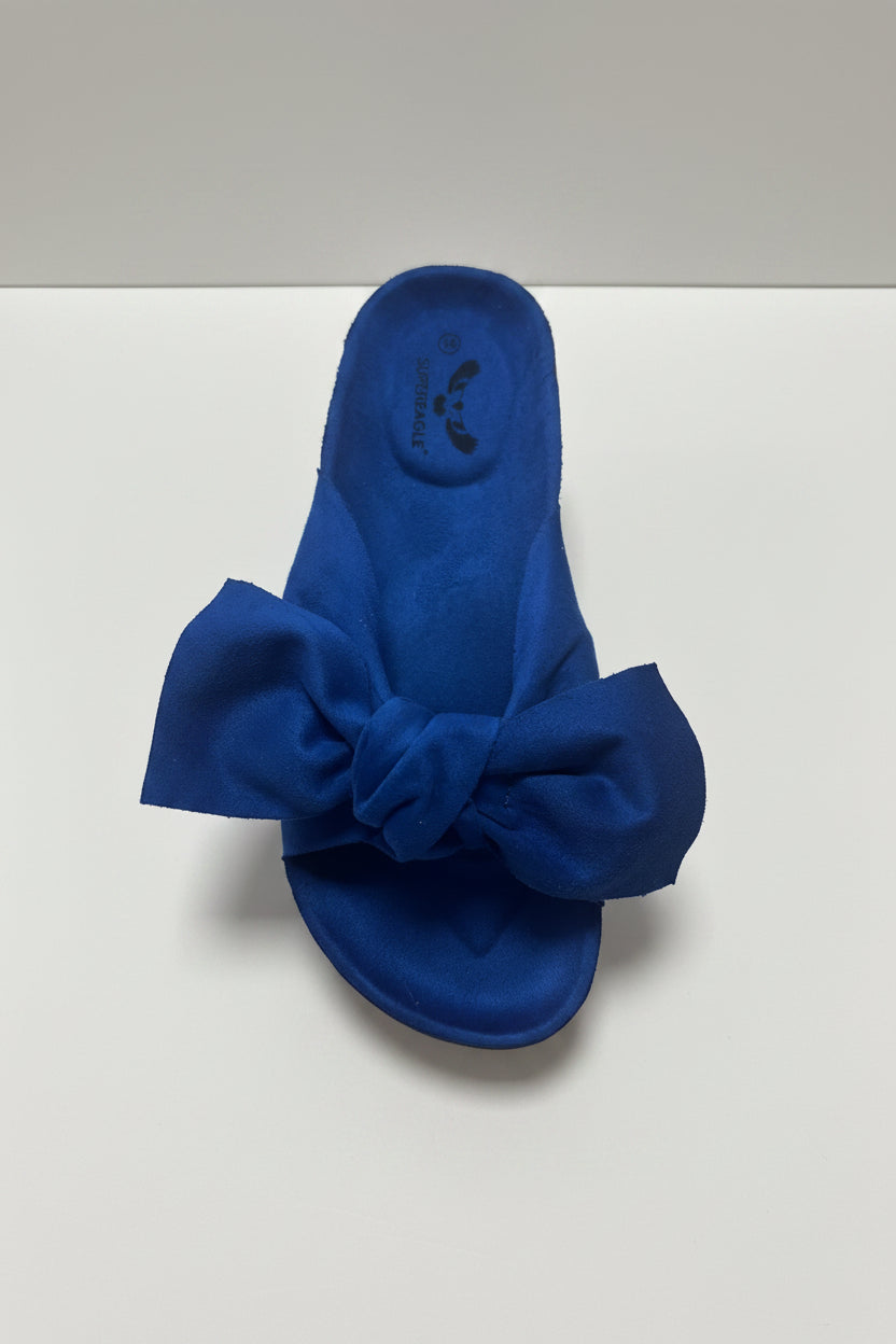 DEMI Bow Front Slip-On Mule Sliders