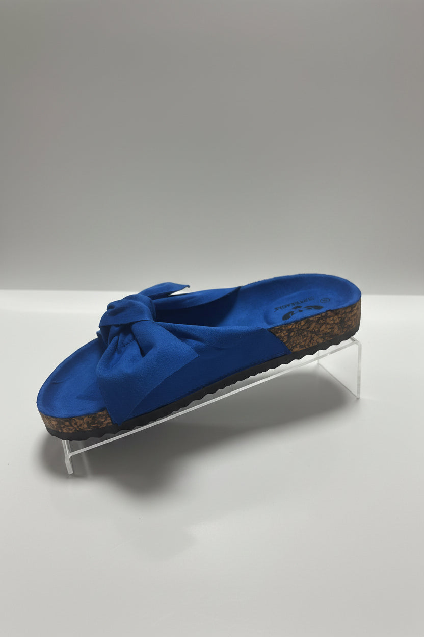 DEMI Bow Front Slip-On Mule Sliders