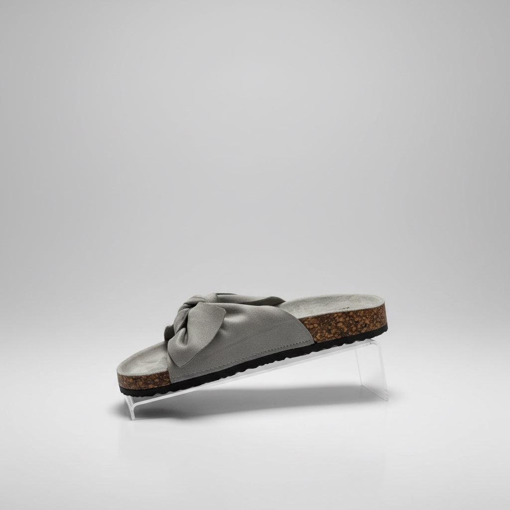 DEMI Bow Front Slip-On Mule Sliders