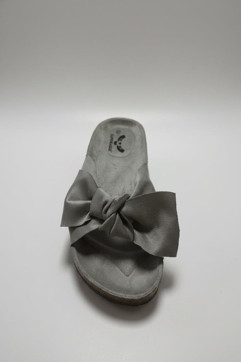 DEMI Bow Front Slip-On Mule Sliders