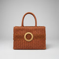 IRIS Woven Basket Bag