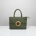 IRIS Woven Basket Bag