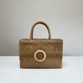 IRIS Woven Basket Bag