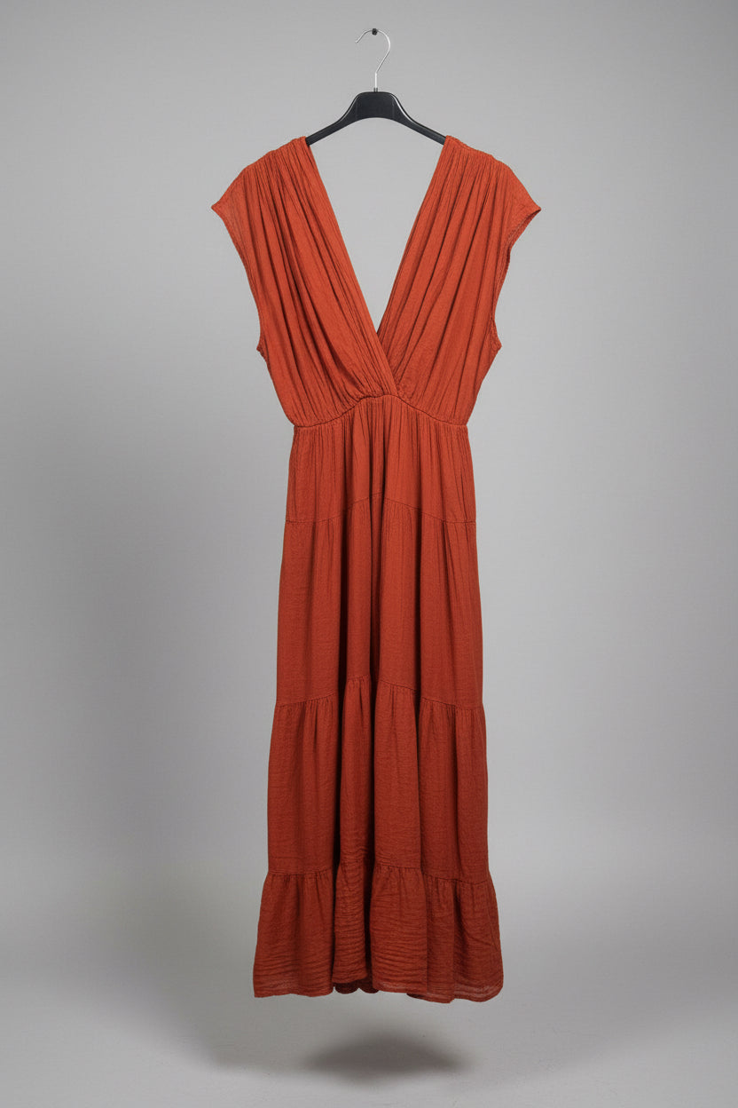 LUCIA Tiered Midi Dress