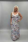 SADIE Paisley Print Maxi Dress
