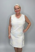 HEIDI Stone Embroidered Floral Dress