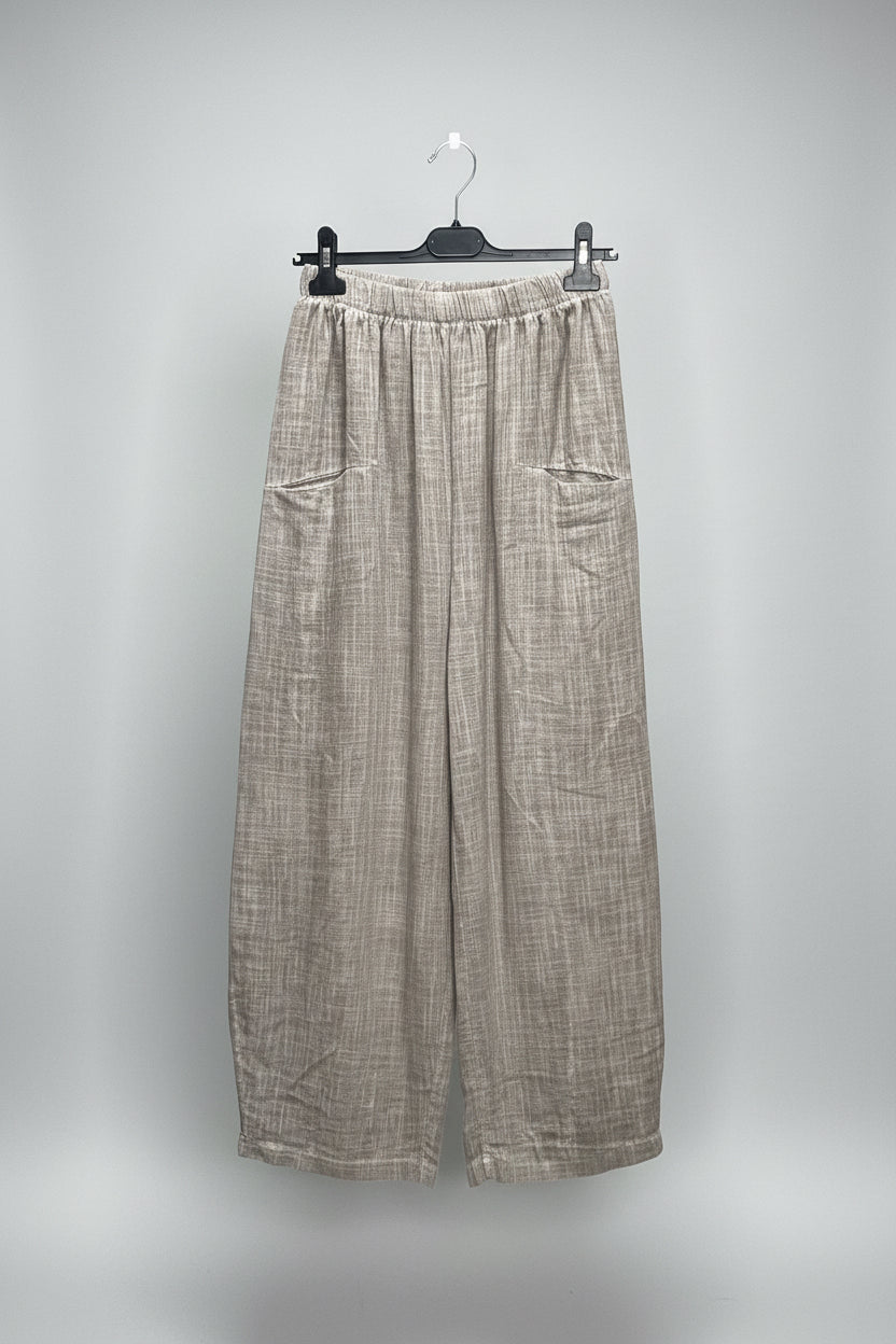 Yasmin 100% Cotton Barrel Shape Trouser