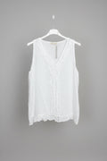 NIA Cotton Frill Detail Sleeveless Top